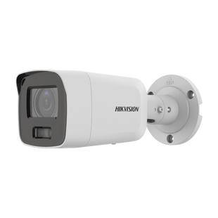 Bala IP 8 Megapixel (4K) / Imagen a Color 24/7 / Lente 2.8 mm / Luz Blanca 40 mts / Exterior IP67 / WDR 130 dB / Entrada y Salida de Audio y Alarma / Captura Facial / ONVIF / Micro SD / Micrófono Integrado