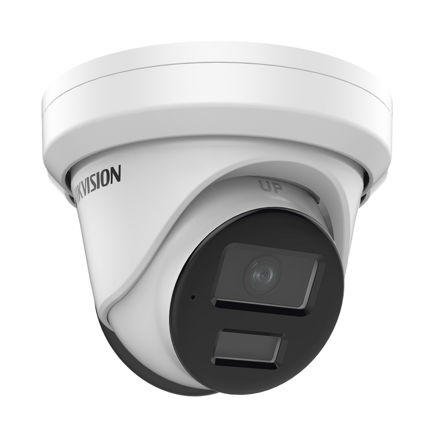 Turret IP 4 Megapixel / Lente 2.8 mm / 40 mts IR / Exterior IP67 / DARKFIGHTER / Audio y Alarma I/O / PoE / ONVIF / Micro SD / 4 Analíticos: AcuSense, Deteccion Facial, Conteo de Personas por Cruce y Zona