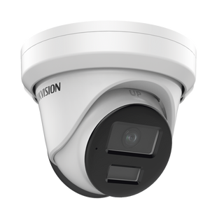 Turret IP 4 Megapixel / Lente 2.8 mm / 40 mts IR / Exterior IP67 / DARKFIGHTER / Audio y Alarma I/O / PoE / ONVIF / Micro SD / 4 Analíticos: AcuSense, Deteccion Facial, Conteo de Personas por Cruce y Zona