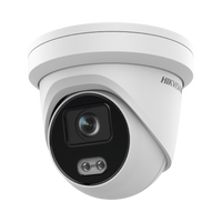 Turret IP 4 Megapixel / Imagen a color 24/7 / Lente 4 mm / Luz Blanca 40 mts / Exterior IP67 / Micrófono Integrado / WDR 120 dB / Audio y Alarma / Onvif / MicroSD