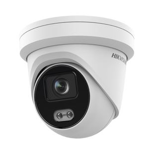 Turret IP 4 Megapixel / Imagen a color 24/7 / Lente 4 mm / Luz Blanca 40 mts / Exterior IP67 / Micrófono Integrado / WDR 120 dB / Audio y Alarma / Onvif / MicroSD