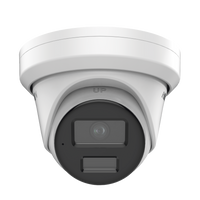 Turret IP 6 Megapixel  / Lente 2.8 mm / 40 mts IR / Exterior IP67 / Micrófono Integrado / DARKFHGITER / PoE / Alarmas y Audio I/O / ONVIF / Micro SD / 4 Analíticos: AcuSense, Deteccion Facial, Conteo de Personas por Cruce y Zona