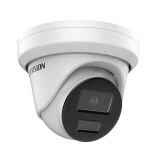 Turret IP 8 Megapixel (4K) / Lente 2.8 mm / 40 mts IR / Exterior IP67 / Micrófono Integrado / DARKFHGITER / Alarmas y Audio I/O / PoE / ONVIF / Micro SD / 4 Analíticos: AcuSense, Deteccion Facial, Conteo de Personas por Cruce y Zona
