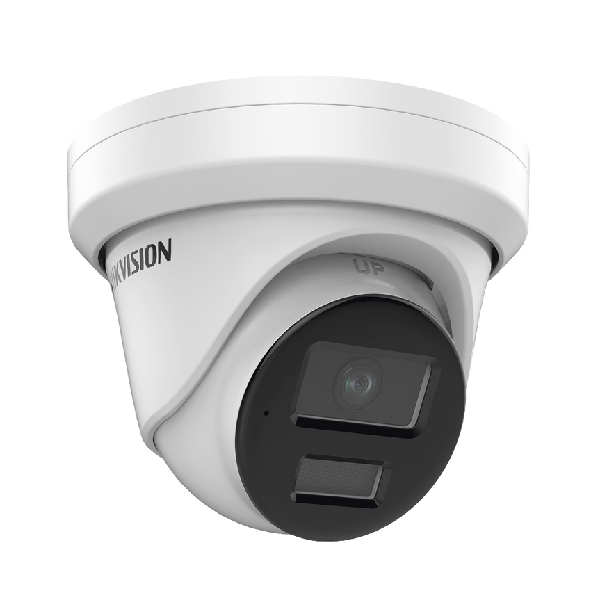 Turret IP 8 Megapixel (4K) / Lente 2.8 mm / 40 mts IR / Exterior IP67 / Micrófono Integrado / DARKFHGITER / Alarmas y Audio I/O / PoE / ONVIF / Micro SD / 4 Analíticos: AcuSense, Deteccion Facial, Conteo de Personas por Cruce y Zona