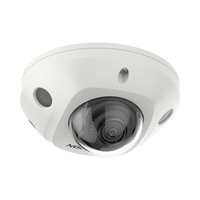 Mini Domo IP 4 Megapixel / Lente 2.8 mm / 30mts IR EXIR / Micrófono Integrado / Exterior IP67 / IK08 / PoE / DARKFIGHTER / Alarmas y Audio I/O / ONVIF / Micro SD / 4 Analíticos: AcuSense, Deteccion Facial, Conteo de Personas por Cruce y Zona
