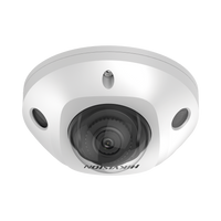 Mini Domo IP 6 Megapixel / Lente 2.8 mm / 30mts IR EXIR / Micrófono Integrado / Exterior IP67 / IK08 / PoE / DARKFIGHTER / Alarmas y Audio I/O / ONVIF / Micro SD / 4 Analíticos: AcuSense, Deteccion Facial, Conteo de Personas por Cruce y Zona