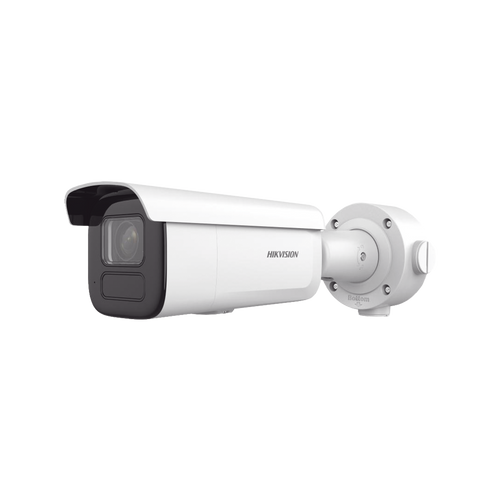 Bala IP 6 Megapixel / Lente Mot. 2.7 a 13.5 mm / 60 mts IR EXIR / Exterior IP67 / IK10 / DARKFIGHTER / PoE+ / Micro SD / Audio y Alarmas I/O / 4 Analíticos: AcuSense, Deteccion Facial, Conteo de Personas por Cruce y Zona