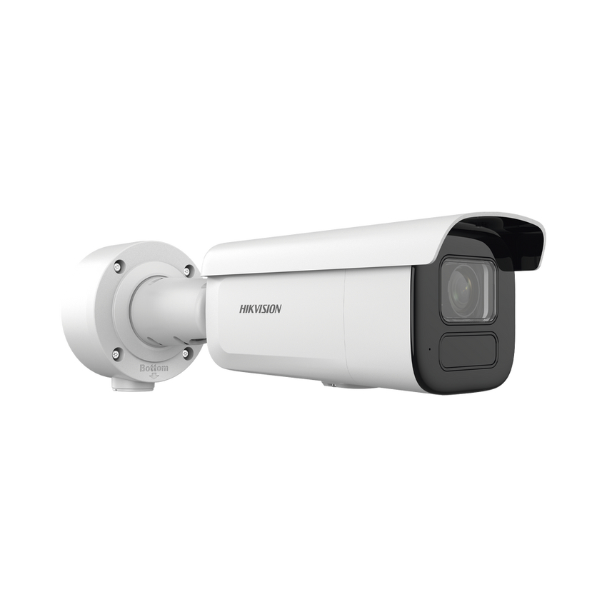 Bala IP 6 Megapixel / Lente Mot. 2.7 a 13.5 mm / 60 mts IR EXIR / Exterior IP67 / IK10 / DARKFIGHTER / PoE+ / Micro SD / Audio y Alarmas I/O / 4 Analíticos: AcuSense, Deteccion Facial, Conteo de Personas por Cruce y Zona