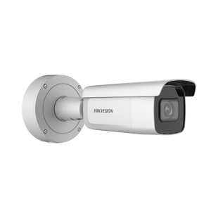 Bala IP 8 Megapixel (4K) / Lente Mot. 2.7 a 13.5 mm / 60 mts IR EXIR / Exterior IP66 / IK10 / DARKFIGHTER / Audio y Alarma I/O / PoE+ / ONVIF / Micro SD / 4 Analíticos: AcuSense, Deteccion Facial, Conteo de Personas por Cruce y Zona