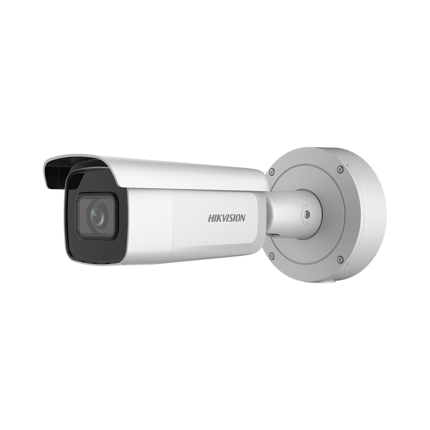 Bala IP 8 Megapixel (4K) / Lente Mot. 2.7 a 13.5 mm / 60 mts IR EXIR / Exterior IP66 / IK10 / DARKFIGHTER / Audio y Alarma I/O / PoE+ / ONVIF / Micro SD / 4 Analíticos: AcuSense, Deteccion Facial, Conteo de Personas por Cruce y Zona