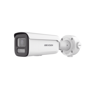 Bala IP 8 Megapixel (4K) / Lente Mot. 2.7 a 13.5 mm / Dual Light (60 mts IR + 60 mts Luz Blanca) / Darkfighter S / Exterior IP67  / IK10 / WDR 130 dB / 4 Analíticos: AcuSense, Deteccion Facial, Conteo de Personas por Cruce y Zona