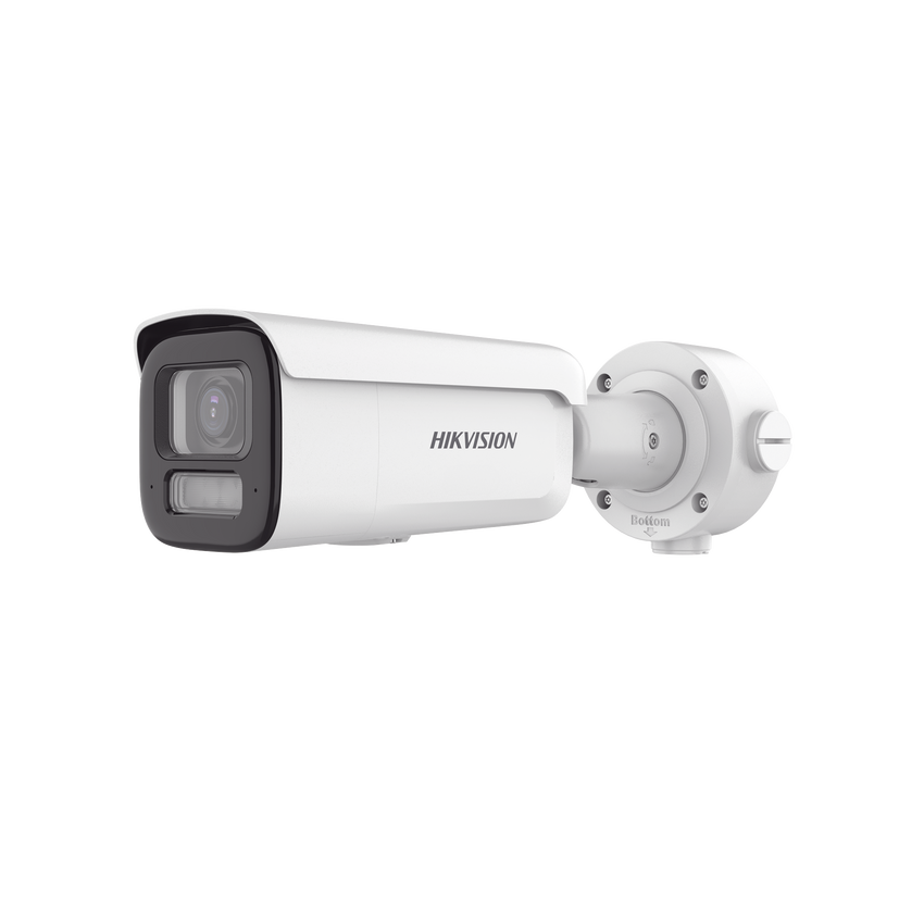 Bala IP 8 Megapixel (4K) / Lente Mot. 2.7 a 13.5 mm / Dual Light (60 mts IR + 60 mts Luz Blanca) / Darkfighter S / Exterior IP67  / IK10 / WDR 130 dB / 4 Analíticos: AcuSense, Deteccion Facial, Conteo de Personas por Cruce y Zona