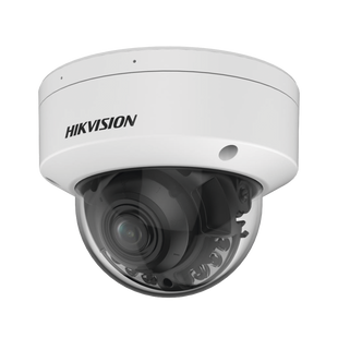 Domo IP 4 Megapixel / Lente Motorizado 2.7 - 13.5 mm / Dual Light (60 mts IR + 60 mts Luz Blanca ) / Exterior IP67  / WDR 130 dB / PoE + / AcuSense / MicroSD