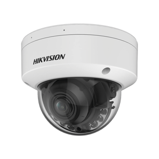 Domo IP 4 Megapixel / Lente Motorizado 2.7 - 13.5 mm / Dual Light (40 mts IR + 60 mts Luz Blanca ) / Exterior IP67  / WDR 130 dB / PoE + / AcuSense / Almacenamiento interno de 256 GB