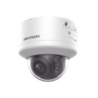 Domo IP 4 Megapixel / Lente Mot. 2.7 a 13.5 mm / Dual Light (40 mts IR + 40 mts Luz Blanca  / Exterior IP66 / IK10  / Audio y Alarma I/O / PoE+ / ONVIF / Micro SD / 4 Analíticos: AcuSense, Deteccion Facial, Conteo de Personas por Cruce y Zona