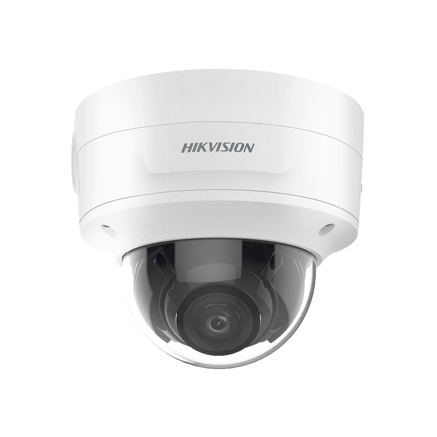 Domo IP 6 Megapixel / Lente Mot. 2.7 a 13.5 mm / 40 mts IR EXIR / Conteo de Personas / Captura Facial / IP67 / IK10 / WDR 120 dB / PoE+ / Alarmas y Audio I/O / ACUSENSE / Micro SD / DarkFighter