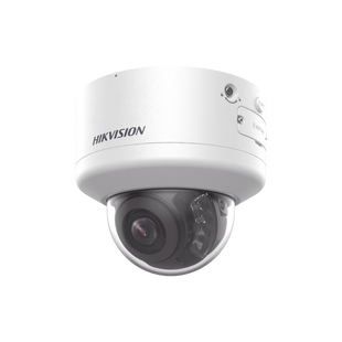 Domo IP 8 Megapixel (4K) / Lente Mot. 2.7 a 13.5 mm / 40 mts IR EXIR / Exterior IP66 / IK10 / DARKFIGHTER / Audio y Alarma I/O / PoE+ / ONVIF / Micro SD / 4 Analíticos: AcuSense, Deteccion Facial, Conteo de Personas por Cruce y Zona