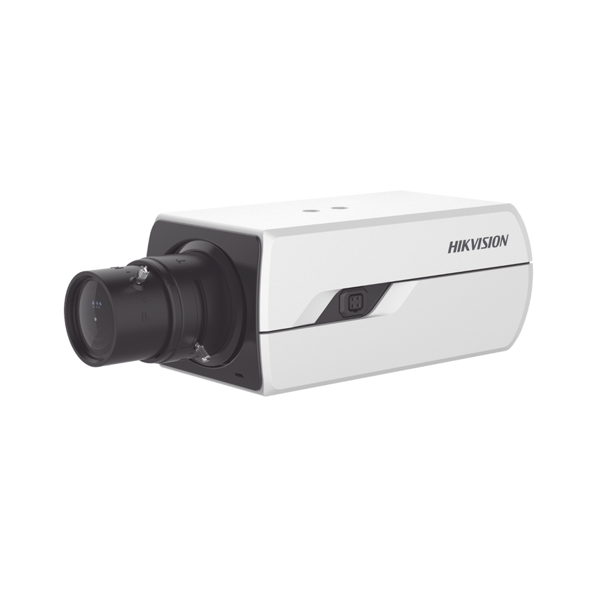 Camara Box IP 4 Megapixel / Serie PRO / DARKFIGHTER / PoE / 12 Vcc o 24 VCA / WDR 120 dB / ONVIF / RS-485 / BLC /  Entrada y Salida de Audio y Alarmas (No Incluye Lente) / Micro SD