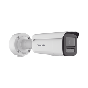 Bala IP 4 Megapixel / Lente 4 mm / Dual Light (60 mts IR + 60 mts Luz Blanca ) / Darkfighter S / Exterior IP67  / WDR 130 dB / 4 Analíticos: AcuSense, Deteccion Facial, Conteo de Personas por Cruce y Zona