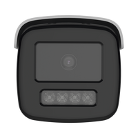 [ PROTECCIÓN ACTIVA ] Bala IP 4 Megapixel / Lente 4 mm / 60 mts IR / Exterior IP67 / Micrófono y Bocina Integrado (Audio de Dos Vías) / DARKFIGHTER / PoE+ / Luz Estroboscopica / ONVIF / Micro SD / 4 Analíticos