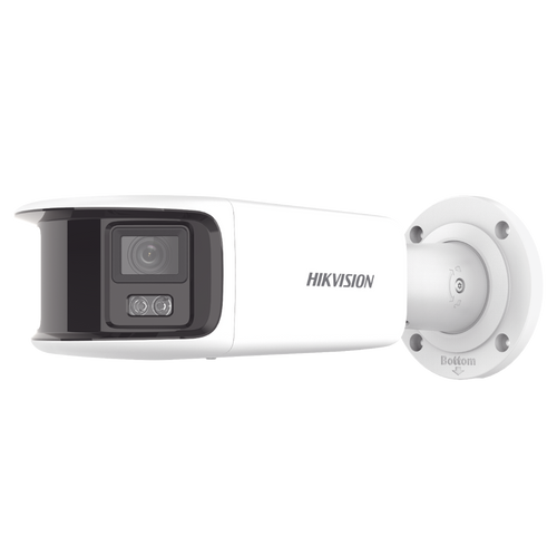 [ PROTECCIÓN ACTIVA ] Bala IP Panorámica 8 Megapixel / 180° / Lente 4 mm / Imagen a Color 24/7 / PoE / WDR 130° / IP67 / ACUSENSE / Protección Activa (Luz Estroboscópica y Alarma Audible) / 40 mts Luz Blanca / MicroSD