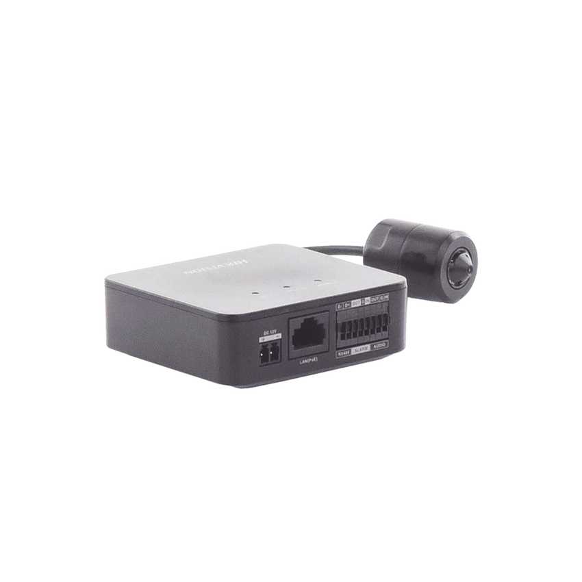 Pinhole IP 2 Megapixel / Lente 3.7 mm / 2 Mts Cable / PoE / Ideal para Cajeros Automáticos (ATM) / WDR / Micro SD / Cámara Tipo Cilindro