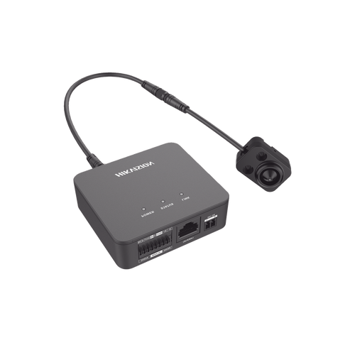 Pinhole IP 2 Megapixel / Lente 3.7 mm / 2 Mts Cable / PoE / Ideal para Cajeros Automáticos (ATM) / WDR / Micro SD / Cámara Tipo Block