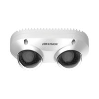 PanoVu Series / Lente Dual de 4 Megapixel / 2 Lentes Fijos de 2.8 mm / Recomendado para Pasillos o Esquinas / IP67 / IK10 / PoE / WDR 120 dB / 10 mts IR / Entrada y Salida de Audio y Alarma / MicroSD