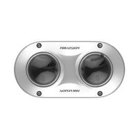 PanoVu Series / Lente Dual de 4 Megapixel / 2 Lentes Fijos de 2.8 mm / Recomendado para Pasillos o Esquinas / IP67 / IK10 / PoE / WDR 120 dB / 10 mts IR / Entrada y Salida de Audio y Alarma / MicroSD