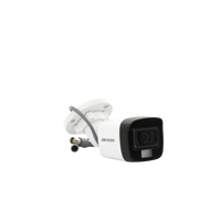 [Dual Light + ColorVu] Bala TURBOHD 2 Megapixel (1080p) / Lente 2.8 mm / 30 mts IR EXIR + 20 mts Luz Blanca / Micrófono Integrado / Gran Angular 101° / Exterior IP67 / 4 Tecnologías