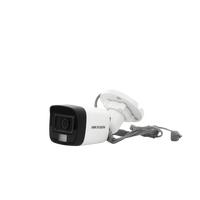 [Dual Light + ColorVu] Bala TURBOHD 2 Megapixel (1080p) / Lente 2.8 mm / 30 mts IR EXIR + 20 mts Luz Blanca / Micrófono Integrado / Gran Angular 101° / Exterior IP67 / 4 Tecnologías