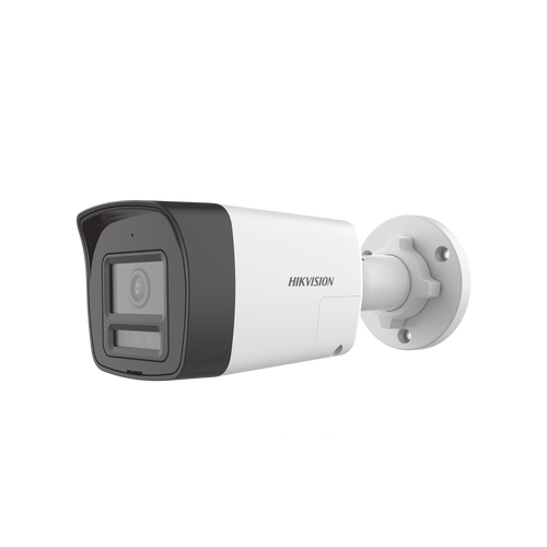 [Audio Bidireccional + Dual Light + ColorVu] Bala TURBOHD 2 Megapixel (1080p) / Lente 2.8 mm / 30 mts IR EXIR + 20 mts Luz Blanca / Micrófono y Bocina Integrado / Exterior IP67 / Metal / dWDR