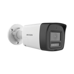 [Audio Bidireccional + Sirena & Estrobo + Dual Light + ColorVu] Bala TURBOHD 4K (8 Megapixel) / Lente 2.8 mm / 30 mts IR EXIR + 20 mts Luz Blanca / Micrófono y Bocina Integrado / Exterior IP67 / Metal / dWDR