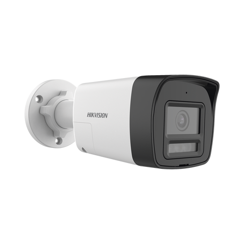 [Audio Bidireccional + Sirena & Estrobo + Dual Light + ColorVu] Bala TURBOHD 4K (8 Megapixel) / Lente 2.8 mm / 30 mts IR EXIR + 20 mts Luz Blanca / Micrófono y Bocina Integrado / Exterior IP67 / Metal / dWDR