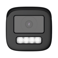 [Audio Bidireccional + Dual Light + ColorVu] Bala TURBOHD 4K (8 Megapixel) / Lente 3.6 mm / 80 mts IR EXIR + 80 mts Luz Blanca / Micrófono y Bocina Integrado / Exterior IP67 / Metal / dWDR