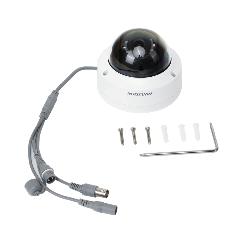 Domo TURBOHD 4K (8 Megapixel) / Gran Angular 102º / Lente 2.8 mm / Exterior IP67 / IK10 / IR EXIR 30 metros / TVI-AHD-CVI-CVBS / dWDR