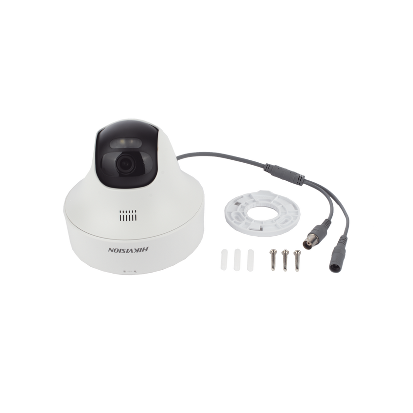 [Audio Bidireccional + Dual Light + ColorVu] PT TURBOHD 2 Megapixel (1080p) / Lente 3.6 mm / 25 mts IR EXIR + 20 mts Luz Blanca / Micrófono y Bocina Integrado / Interior / Plastico / dWDR