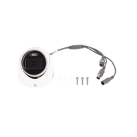 [Dual Light + ColorVu] Turret TURBOHD 2 Megapixel (1080p) / Lente 2.8 mm / 20 mts IR + 20 mts Luz Blanca / Gran Angular 105° / Exterior IP67 / Micrófono Integrado / dWDR / 4 Tecnologías / Metal