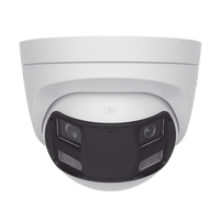[ColorVu + Panoramica + Dual Light] Turret TURBOHD 3K (5 Megapixel) / Micrófono Integrado / Visión 180° / Imagen a Color 24/7 / 40 mts Luz Blanca + 40 mts IR / Exterior IP67 / WDR