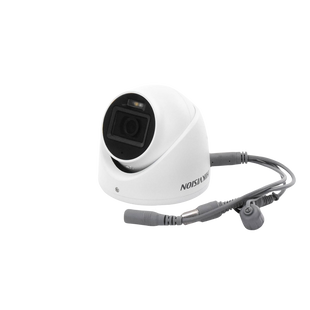 [Dual Light + ColorVu] Turret TURBOHD 3K (5 Megapixel) / Lente 2.8 mm / 30 mts IR + 20 mts Luz Blanca / Gran Angular 104.9° / Exterior IP67 / Micrófono Integrado / dWDR / 4 Tecnologías / Metal