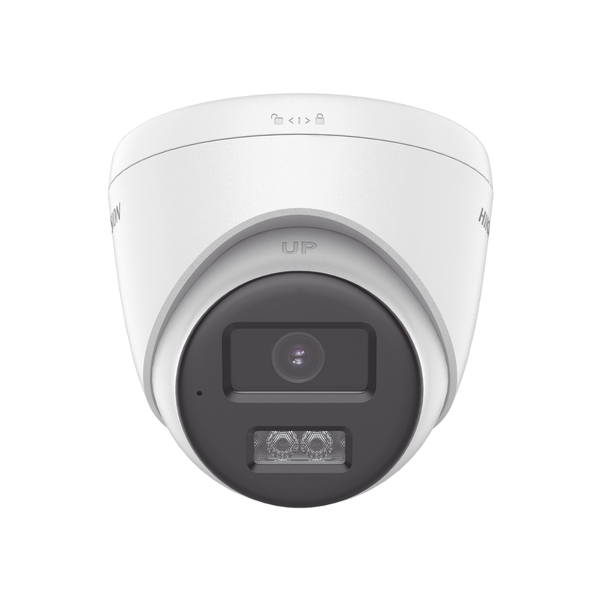 [Audio Bidireccional + Dual Light + ColorVu] Turret TURBOHD 3K (5 Megapixel) / Lente 2.8 mm / 40 mts IR EXIR + 40 mts Luz Blanca / Micrófono y Bocina Integrado / Exterior IP67 / dWDR