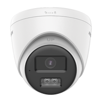 [Audio Bidireccional + Dual Light + ColorVu] Turret TURBOHD 4K (8 Megapixel) / Lente 2.8 mm / 40 mts IR EXIR + 40 mts Luz Blanca / Micrófono y Bocina Integrado / Exterior IP67 / dWDR