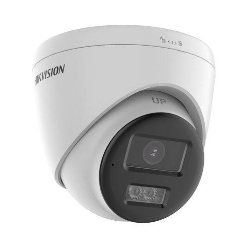 [Audio Bidireccional + Dual Light + ColorVu] Turret TURBOHD 4K (8 Megapixel) / Lente 2.8 mm / 40 mts IR EXIR + 40 mts Luz Blanca / Micrófono y Bocina Integrado / Exterior IP67 / dWDR