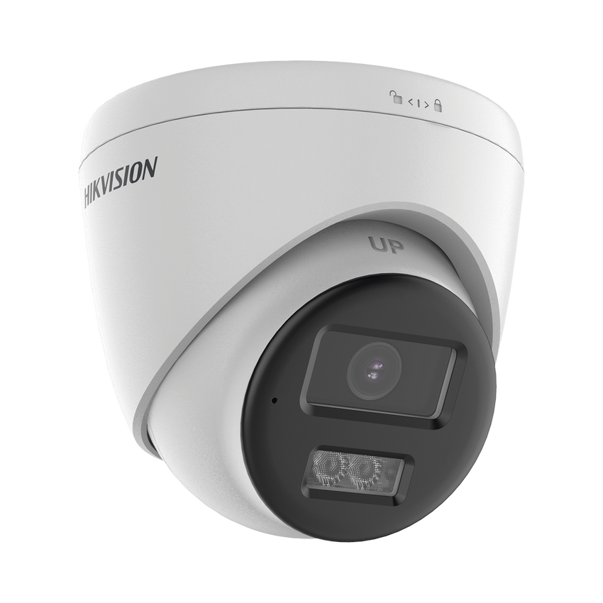 [Audio Bidireccional + Dual Light + ColorVu] Turret TURBOHD 4K (8 Megapixel) / Lente 2.8 mm / 40 mts IR EXIR + 40 mts Luz Blanca / Micrófono y Bocina Integrado / Exterior IP67 / dWDR