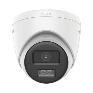 [Audio Bidireccional + Sirena & Estrobo + Dual Light + ColorVu] Turret TURBOHD 4K (8 Megapixel)  / Lente 2.8 mm / 40 mts IR EXIR + 40 mts Luz Blanca / Sirena / Micrófono y Bocina Integrado / Exterior IP67 / dWDR