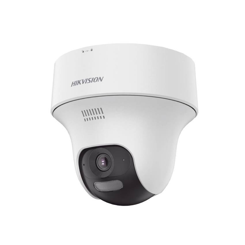 Turret IP 4 Megapixel / Lente 2.8 mm / Dual Light (20 mts IR + 15 mts Luz Blanca) / Wi-Fi / Exterior IP66 / WDR / H.265 / Audio Bidireccional (Micrófono y Bocina) / Micro SD