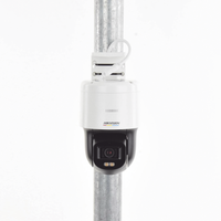 Domo PT IP 4 Megapixel / Lente 4 mm  / Luz Blanca 30 mts / dWDR  / PoE / IP66 / Micrófono y Bocina Interconstruido / Micro SD / Incluye Montaje de Pared y Techo