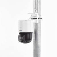 Domo PT IP 4 Megapixel / Lente 4 mm  / Luz Blanca 30 mts / dWDR  / PoE / IP66 / Micrófono y Bocina Interconstruido / Micro SD / Incluye Montaje de Pared y Techo