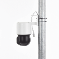 Domo PT IP 4 Megapixel / Lente 4 mm  / Luz Blanca 30 mts / dWDR  / PoE / IP66 / Micrófono y Bocina Interconstruido / Micro SD / Incluye Montaje de Pared y Techo