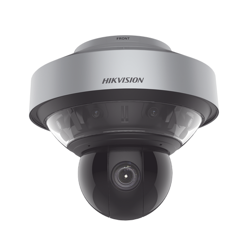 Domo PanoVu series / Vista Panorámica 180° / 4 Lentes de 4 Megapixel + PTZ 4 Megapixel de 40X Zoom / Posicionamiento 3D / IP67 / IK10 / WDR 120 dB / EIS / Autoseguimiento / 250 mts IR / 36 VCD